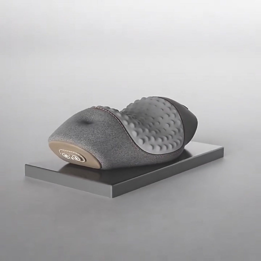 Close detail of the memory foam surface