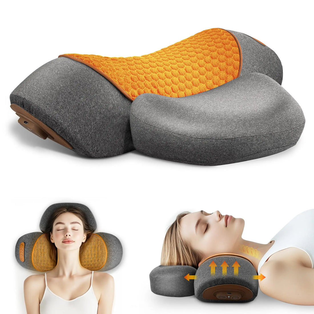 Neck Massage Pillow Heating Vibration Neck Massage Protect Cervical Spine Help Solve Sleep Problems